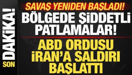 İran-ABD savaşı yine başladı! ABD ordusu İran’ı vuruyor! Bölgede şiddetli patlamalar